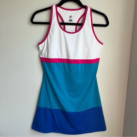 NWOT FILA Women’s Sleeveless Dress With Sports Bra Support - Size Small - Picture 2 of 13